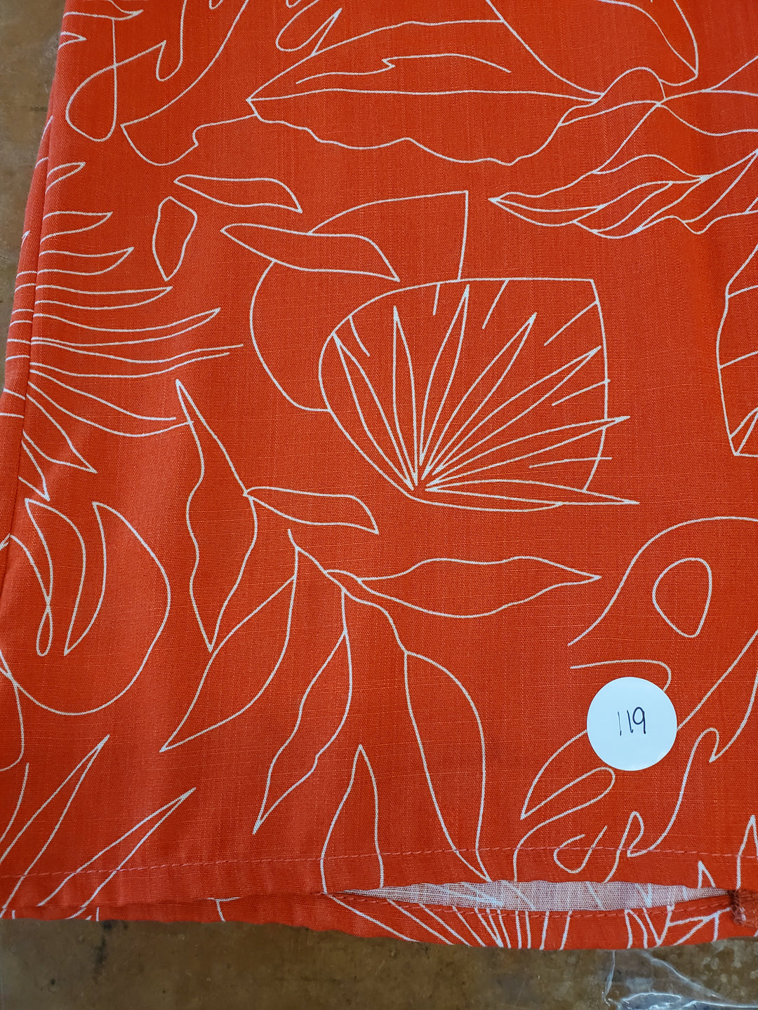 119 - Orchid blouse - orange leaves - Almost perfect