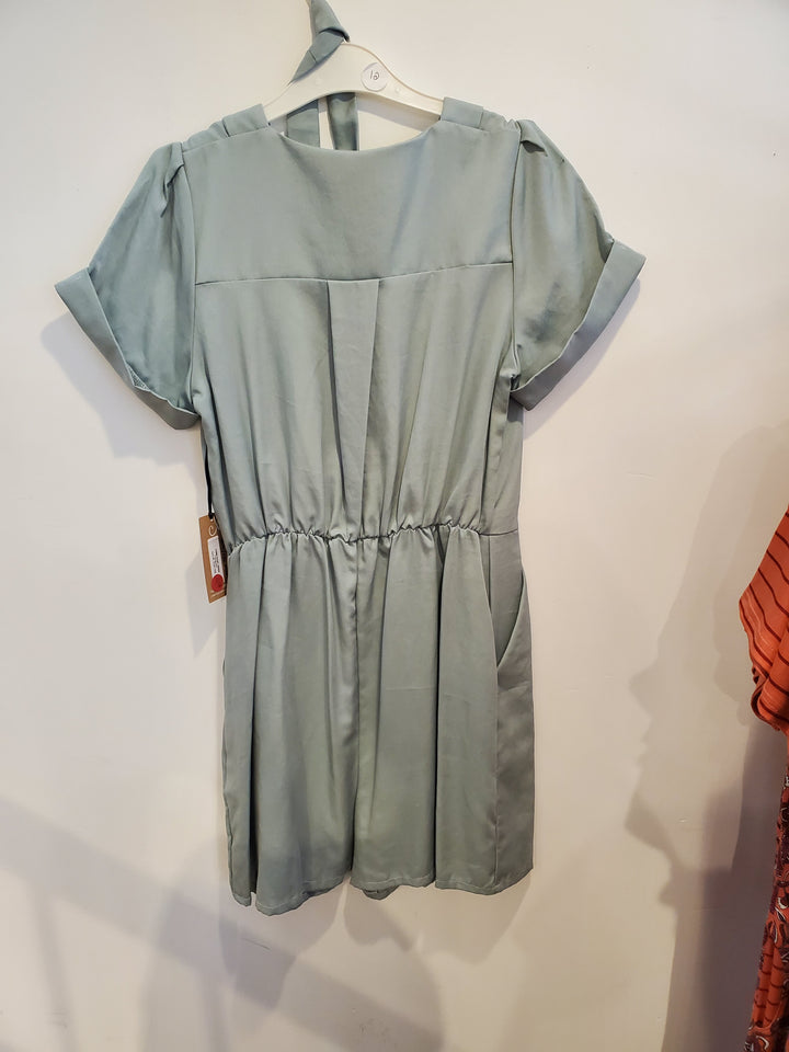 012 - Arden playsuit - Mint twill - Almost perfect