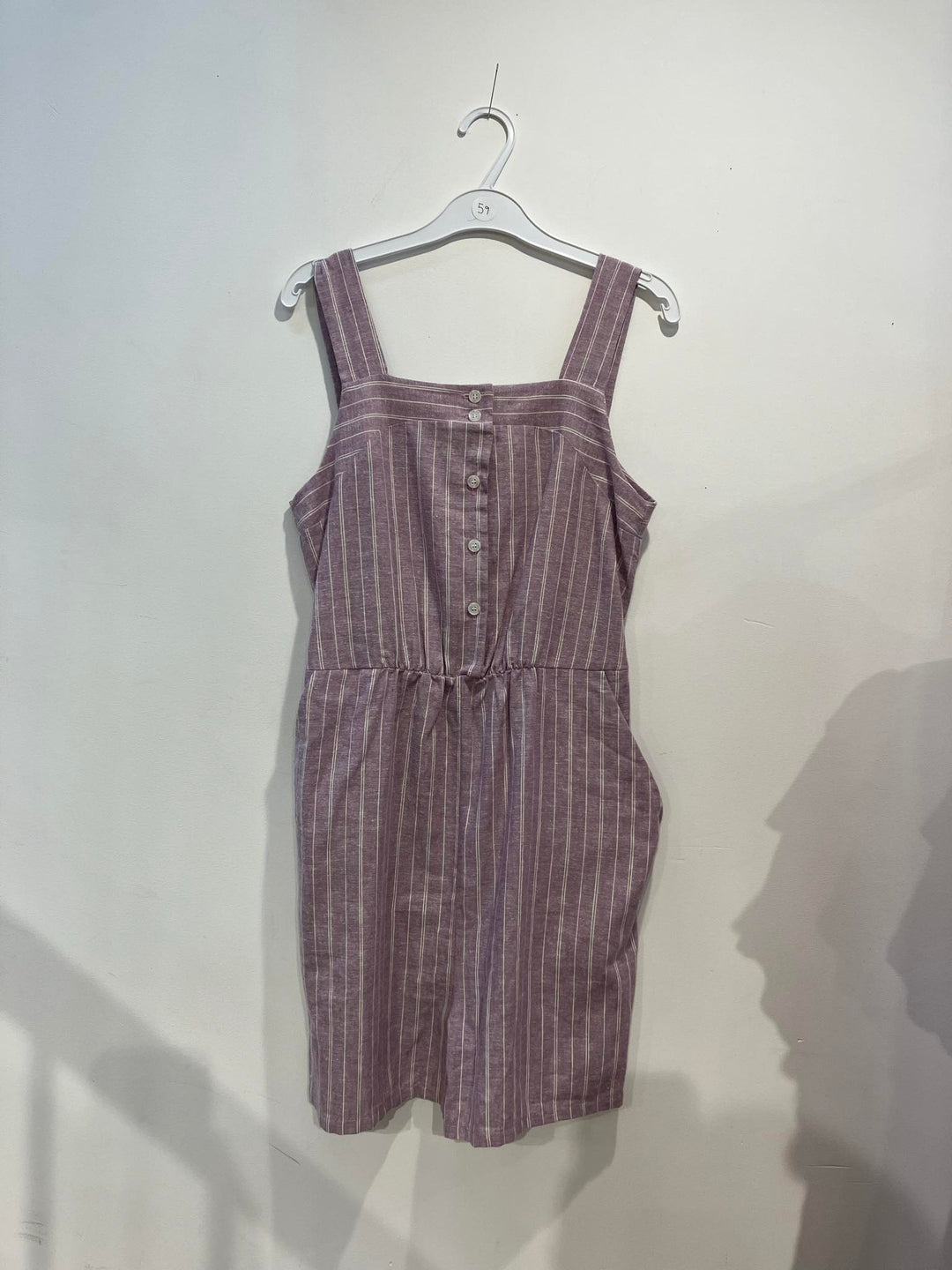 059 - Patti playsuit - lilac striped - Almost perfect