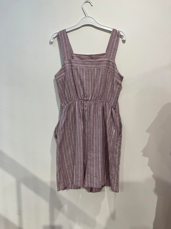 059 - Patti playsuit - lilac striped - Almost perfect